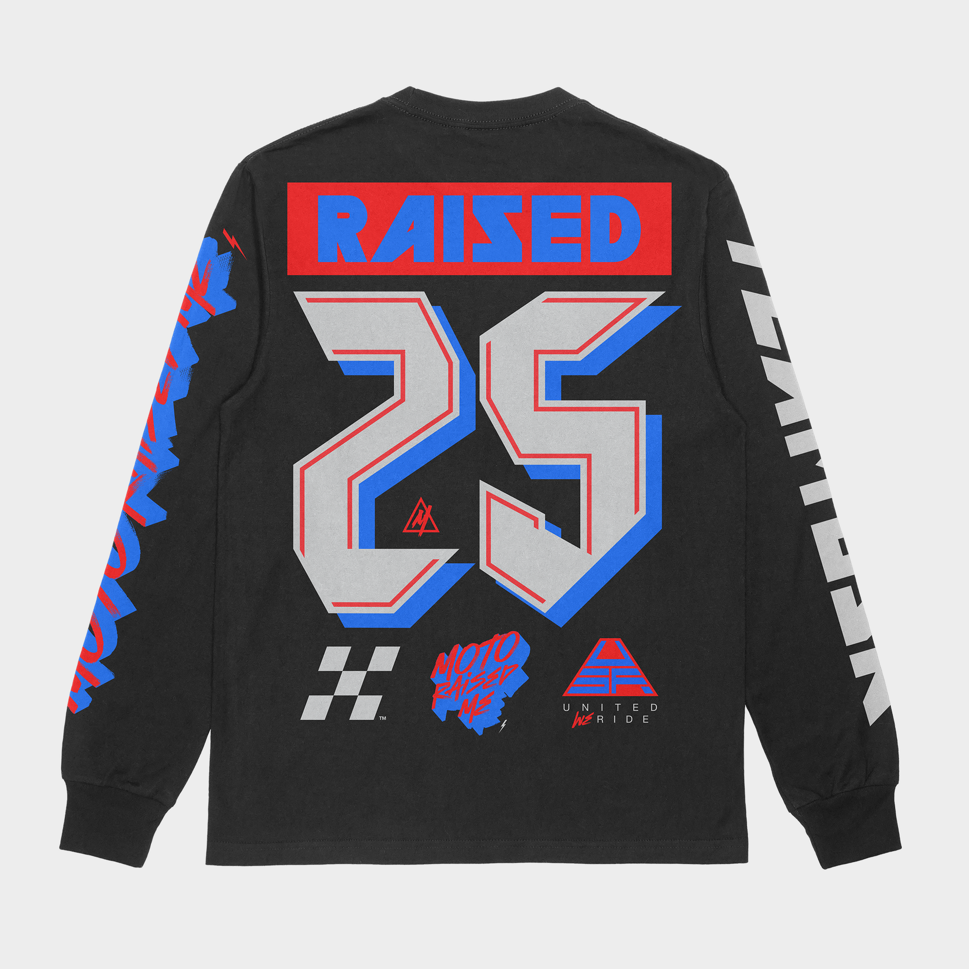 Moto Raised Me - United L/S Tee - Black (Adult)