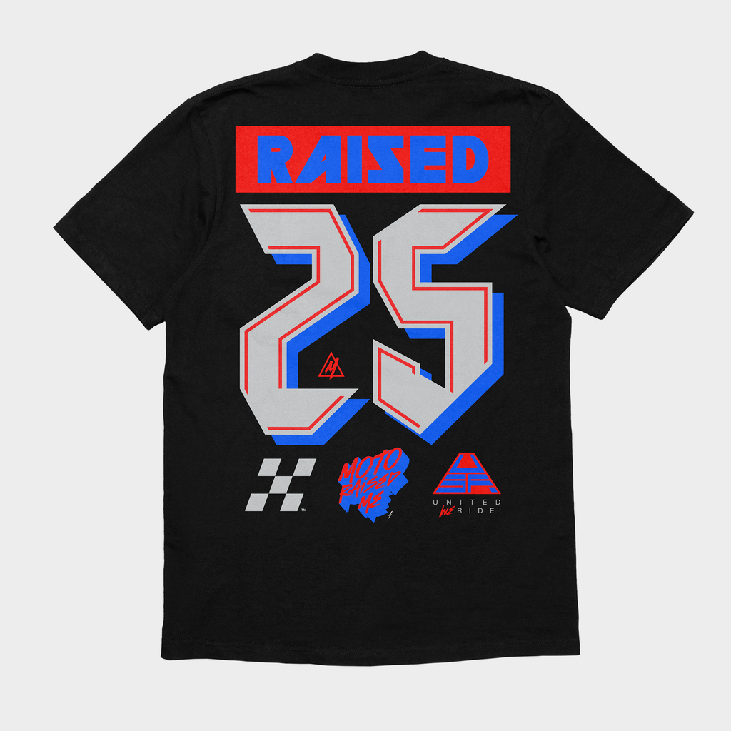Moto Raised Me - United S/S Tee - Black (Adult)