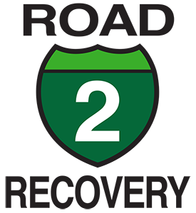 Road 2 Recovery logo with black font