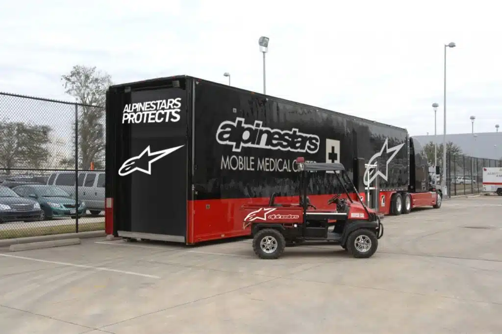 Alpinestars Mobile Medical Center semi truck