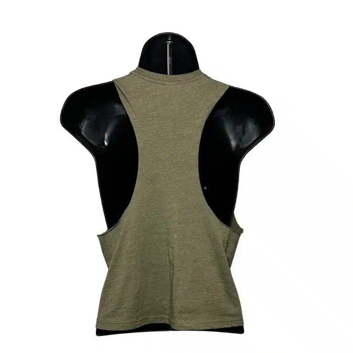 R2R Flagship Women's Racerback Cropped Tank_Olive - Image 3