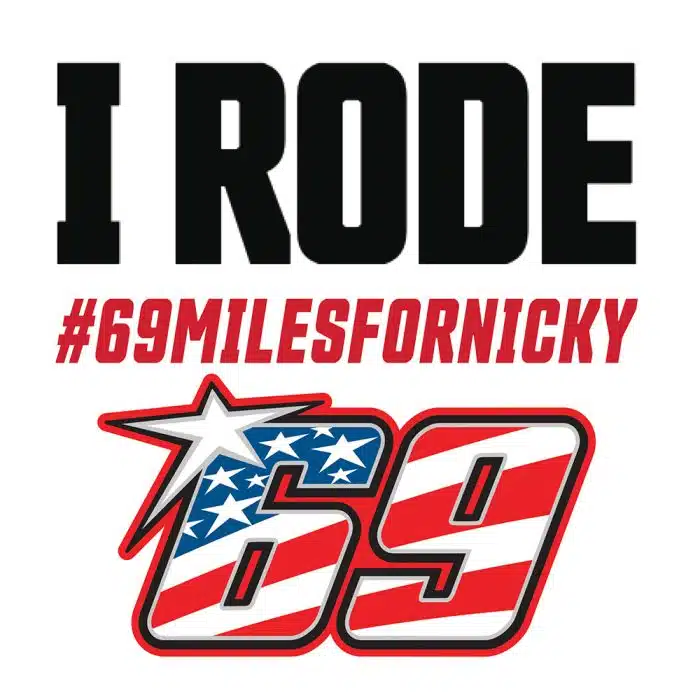 "I Rode" 69 MILES Nicky Hayden Ride TEE - Image 6