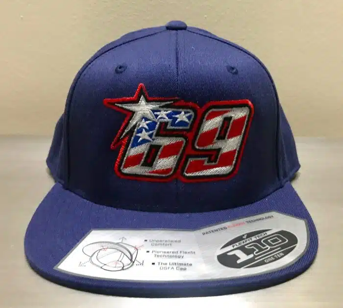 Nicky Hayden 69 Memorial Snapback Hat- Navy - Image 3