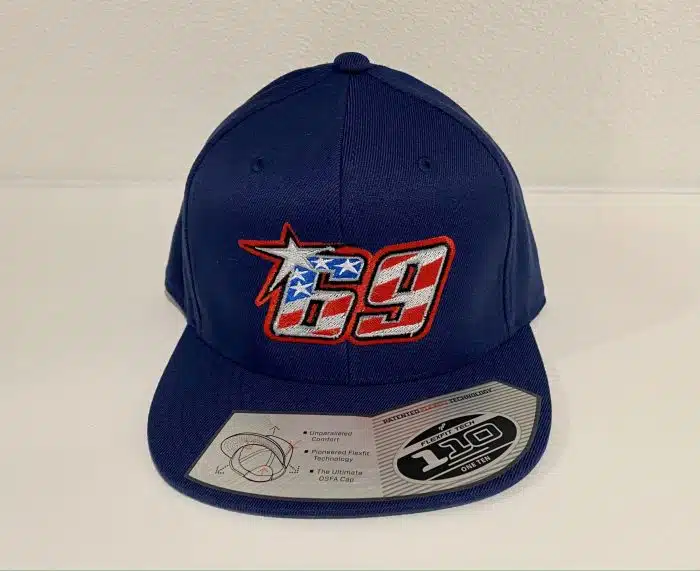 Nicky Hayden 69 Memorial Snapback Hat- Navy - Image 5