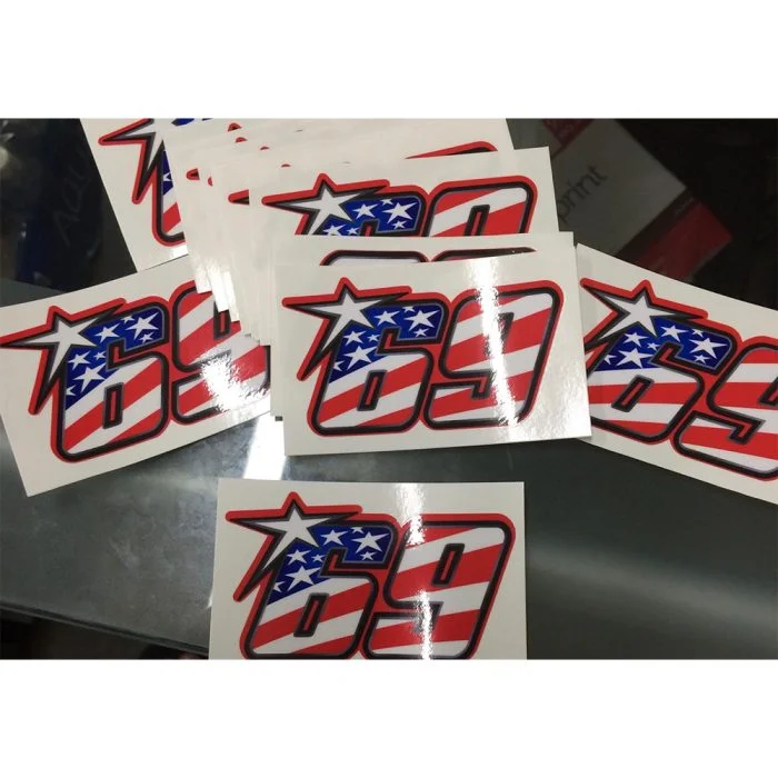 Nicky Hayden 69 Sticker cluster