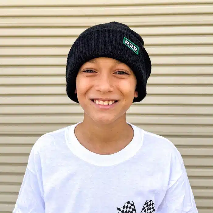 Boy model wearing beanie