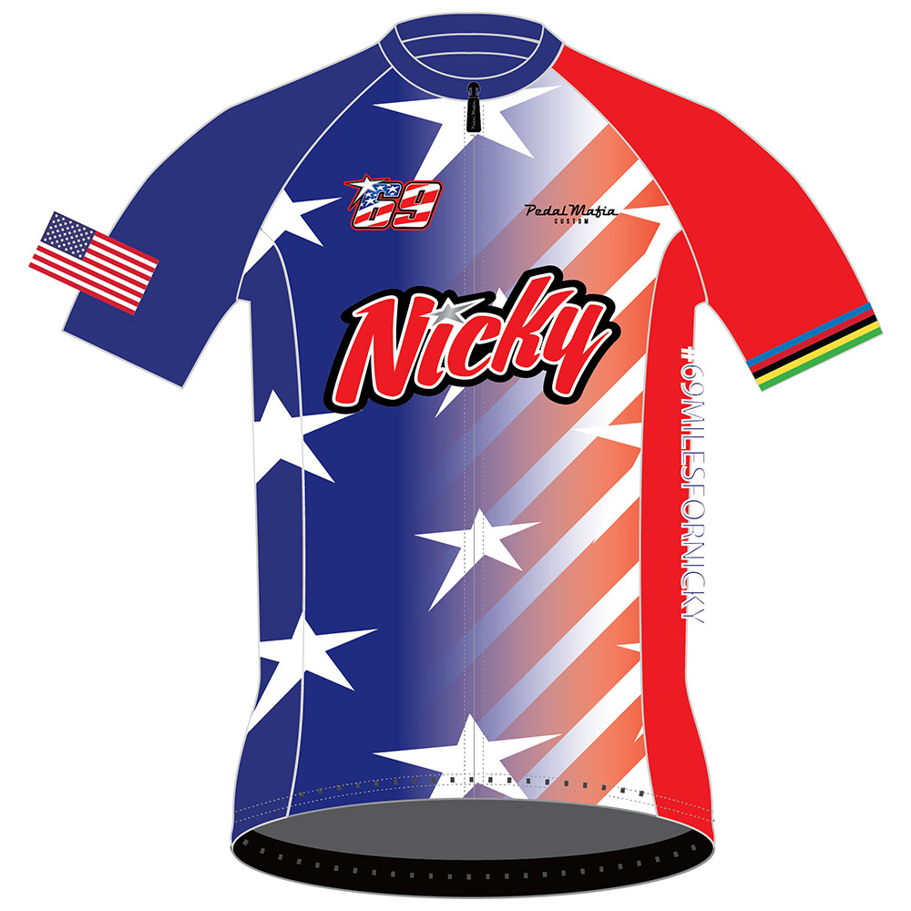 Front of Nicky Hayden Men's Cycling Jersey 2024