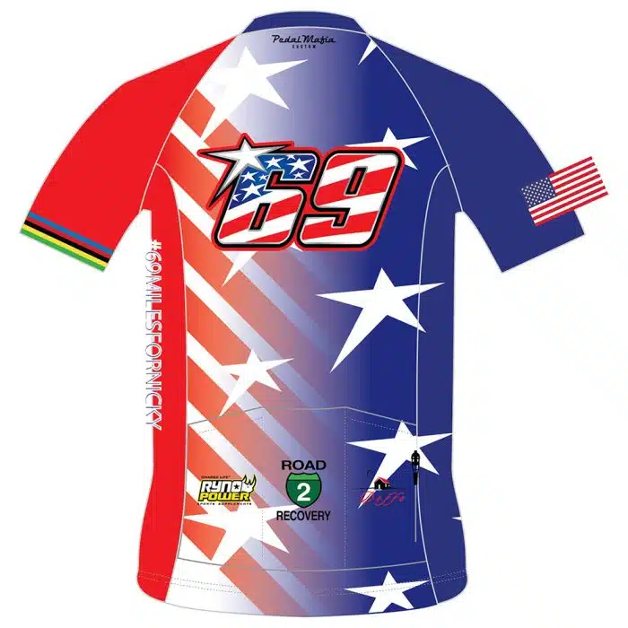 Limited Edition “69 Miles” Nicky Hayden Men’s Cycling Jersey 2024 - Image 2