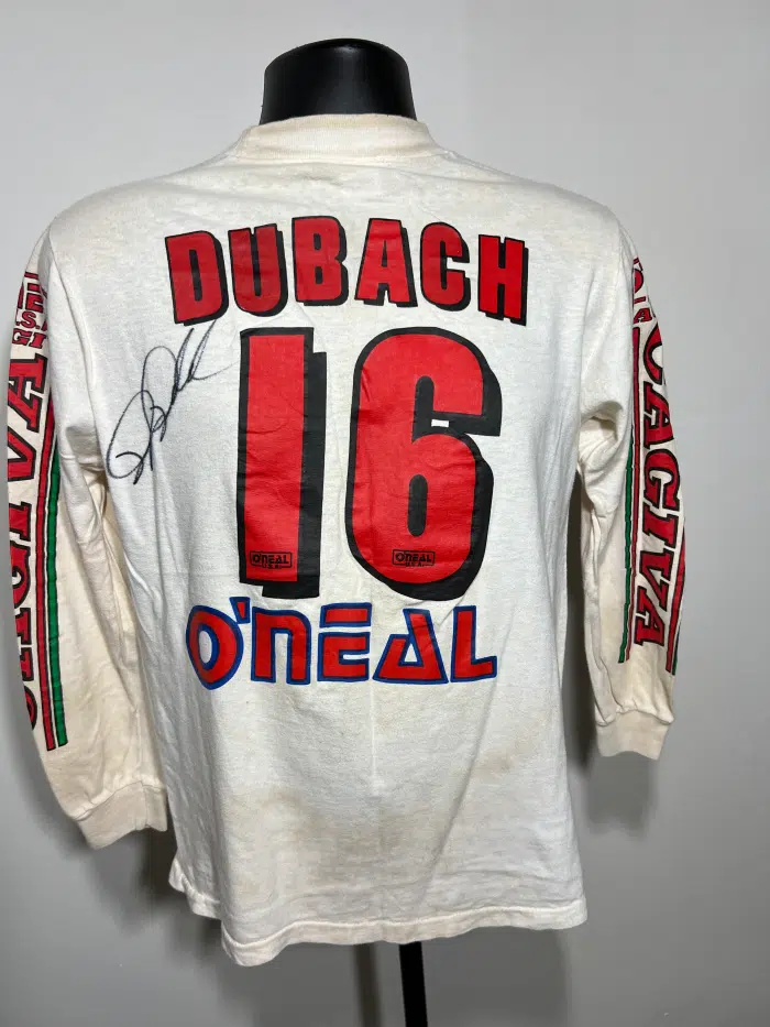 Doug Dubach 1987 Autographed Race Worn Cagiva Jersey