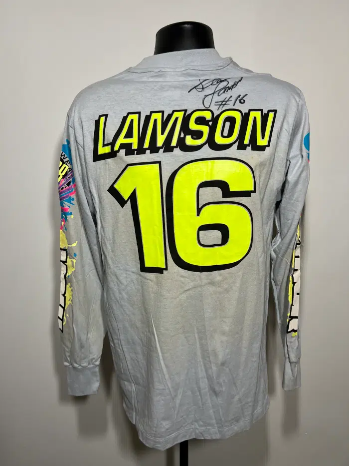 Steve Lamson 1992 Autographed Race Worn Thor Jersey